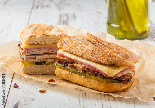 Photography Cuban sandwich called Cubanito