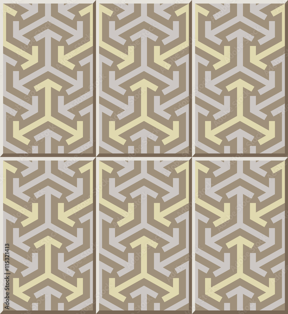 Ceramic tile pattern 313_geometry arrow triangle cross