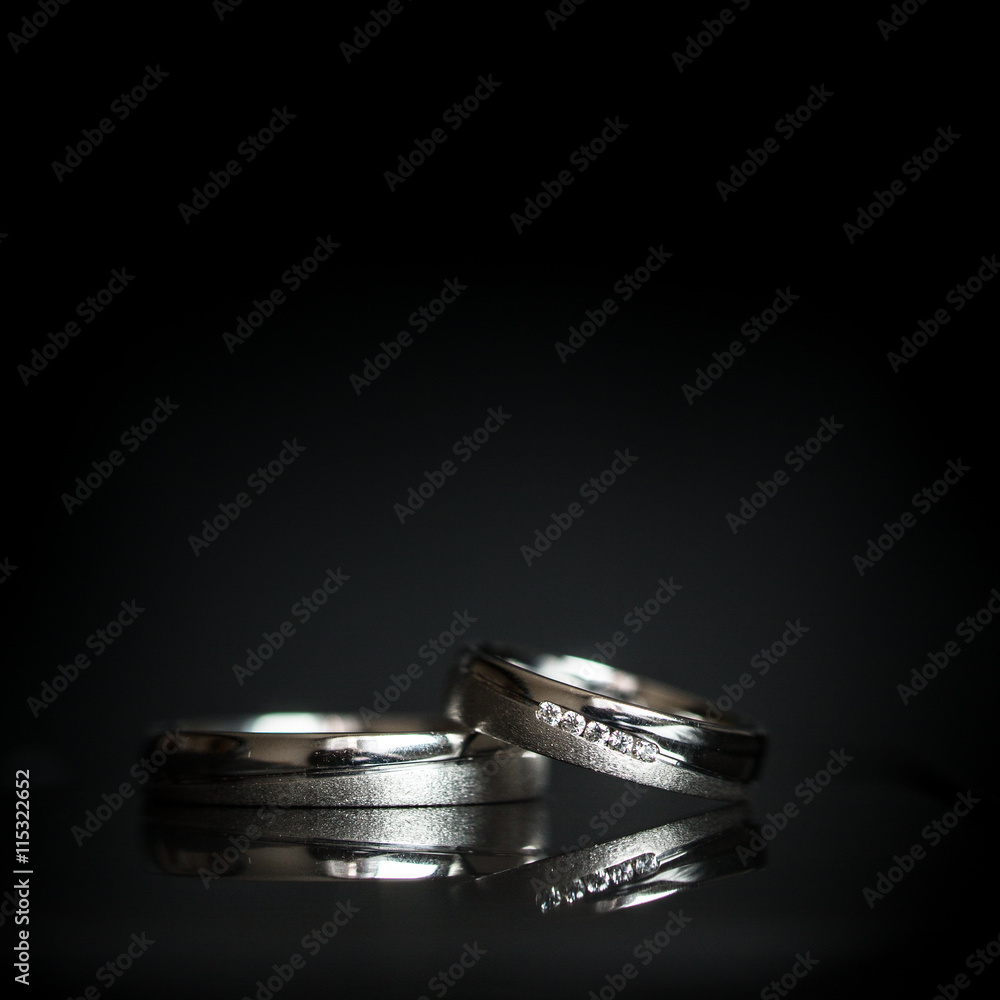 Wedding day details - two lovely golden wedding rings Wedding day details - two lovely golden wedding rings