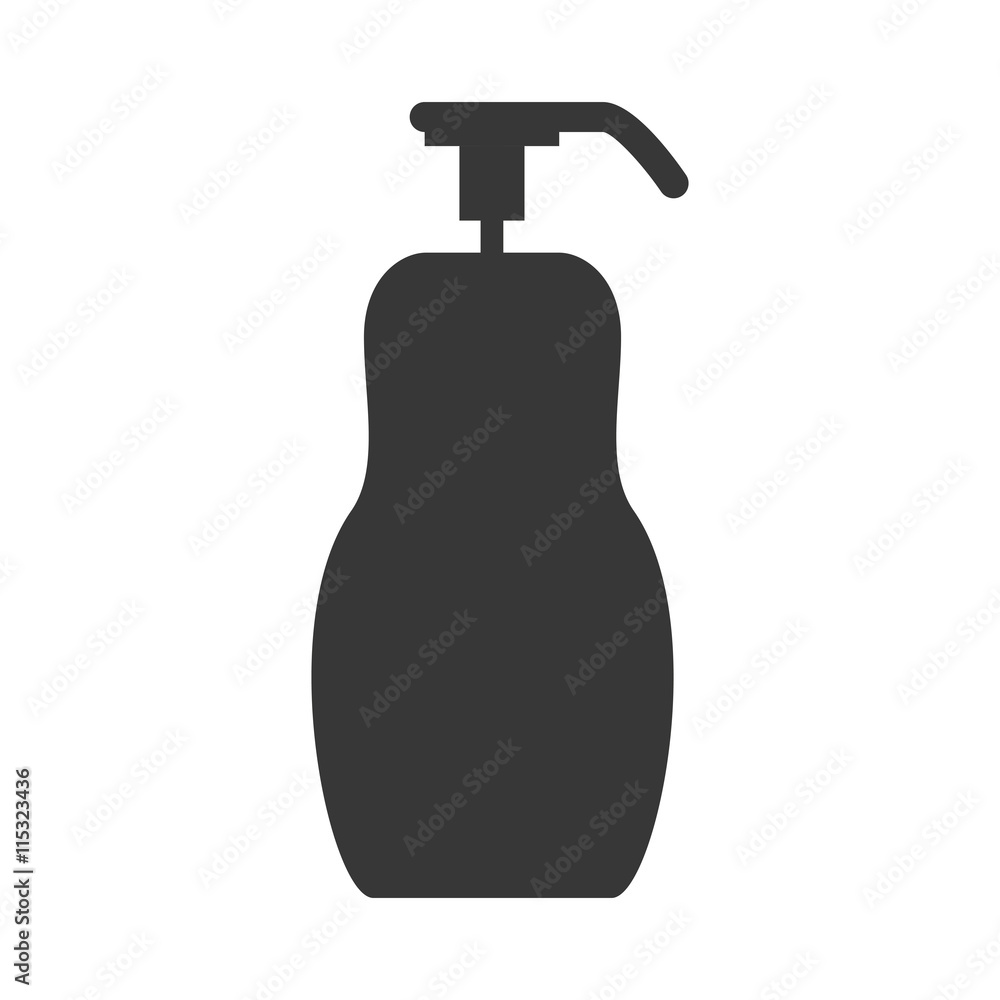Spa center concept represented by Bottle of cream icon. Isolated and flat illustration Spa center concept represented by Bottle of cream icon. Isolated and flat illustration