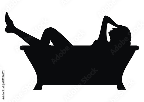 bathtub and lady
