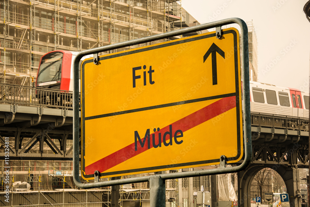 Fototapeta premium Schild 113 - Fit