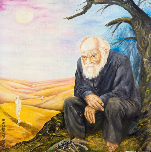 Canvas-taulu Allegory of resentment. Oil painting