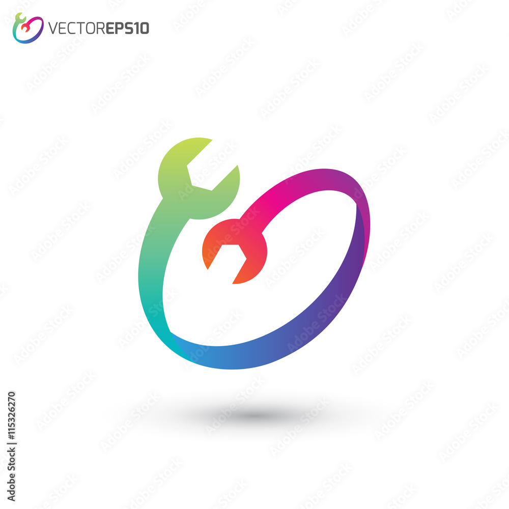 Fototapeta premium Repair Color Logo