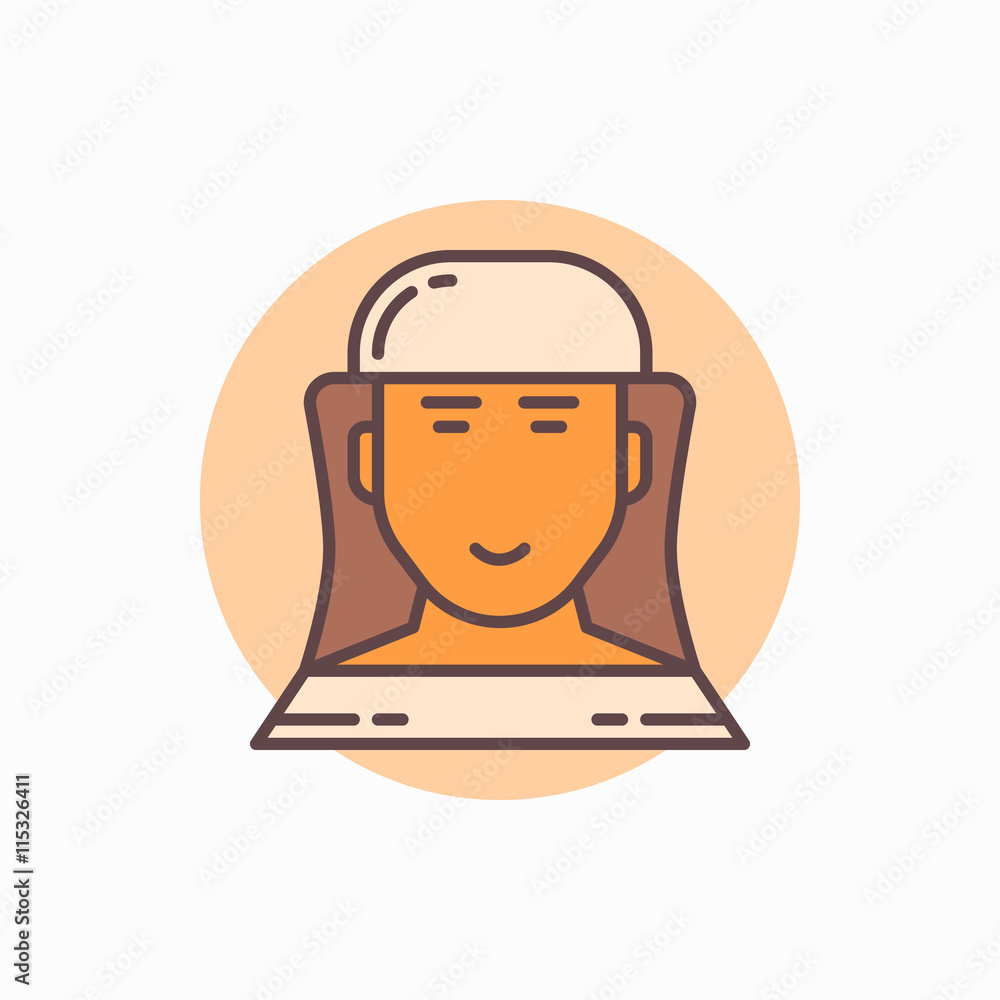 Beekeeper flat icon Beekeeper flat icon