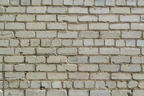 Yellow old brickwork as background texture