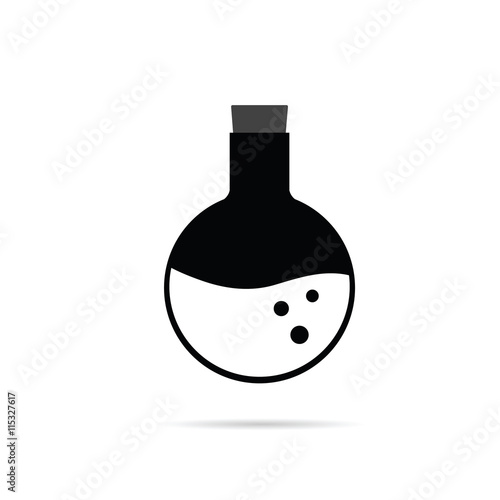 crucible in black and white color illustration
