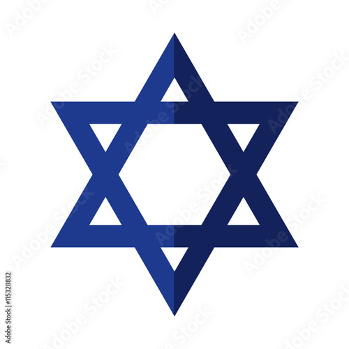 Israel culture concept represented by star icon. Isolated and flat illustration 