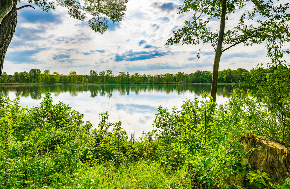 Beautiful view of an lake landscape