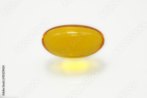 Cod Liver Oil Capsule  isolated