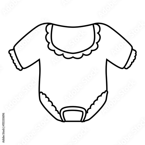 Baby concept represented by cloth icon. Isolated and flat illustration 