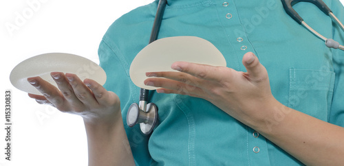 Obraz na płótnie Silicone breast implant
