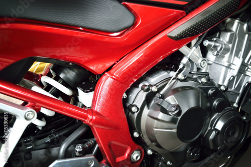 Motorbike engine Detail © guguart