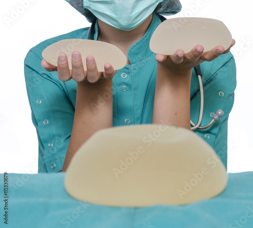 Obraz na płótnie Silicone breast implant