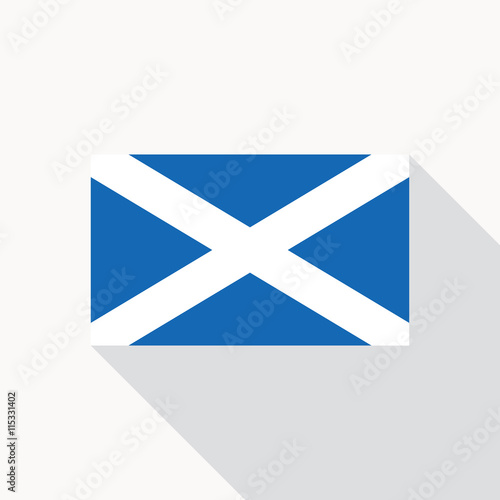 Scotland national flag vector flat icon