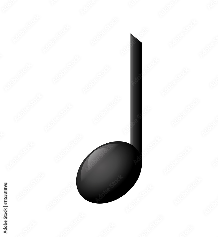 Music and Sound concept represented by Music note icon. Isolated and flat illustration Music and Sound concept represented by Music note icon. Isolated and flat illustration