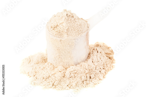 heap of protein powder