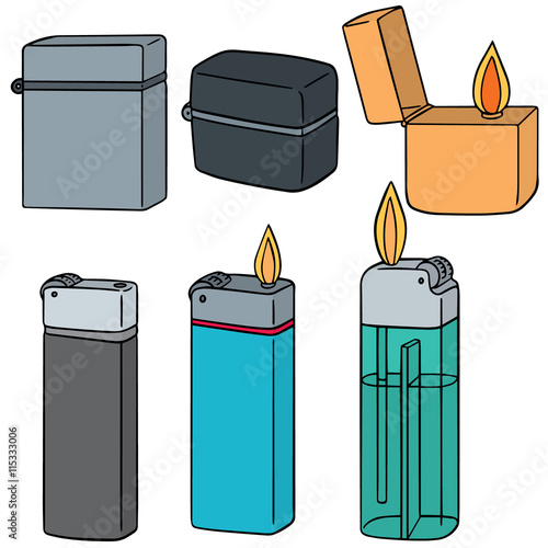vector set of lighter