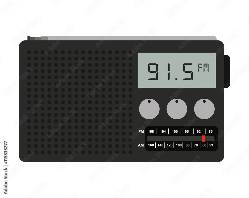 radio portable isolated icon design radio portable isolated icon design