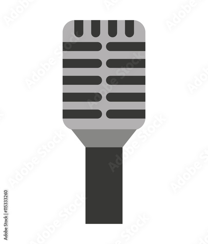 microphone stand isolated icon design