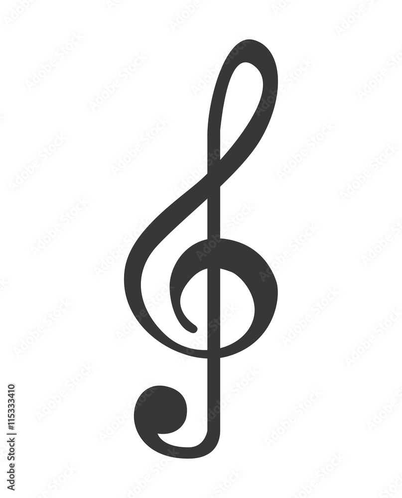 music note isolated icon design music note isolated icon design