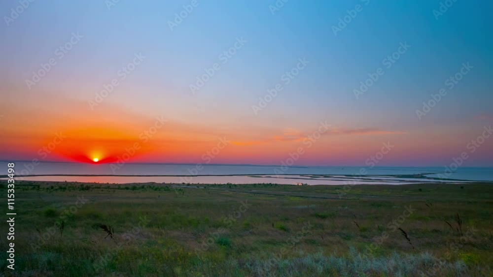 Lake Tuzla and Tuzla Spit, construction of a bridge to the Crimea, Russia, time-lapse Lake Tuzla and Tuzla Spit, construction of a bridge to the Crimea, Russia, time-lapse