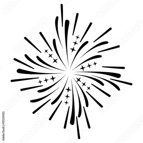 festive burst fireworks icon