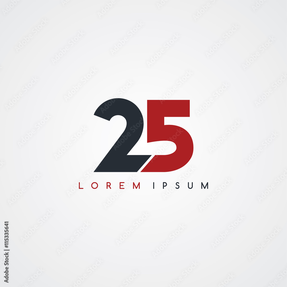 number linked uppercase logo black red in white background number linked uppercase logo black red in white background