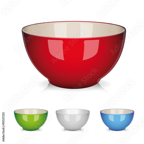 Bowl vector set