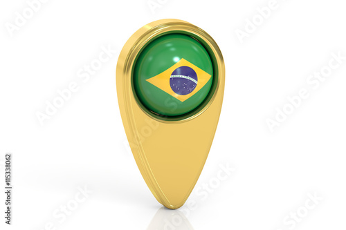 map pointer with flag of Brazil, 3D rendering Free Download map pointer with flag of Brazil, 3D rendering - GFXLoad