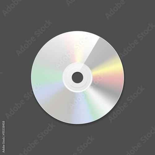 CD. Icon. Top View.