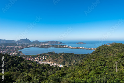 Wallpaper Mural Aerial view of Oceanica Region in Niteroi City, Brazil Torontodigital.ca