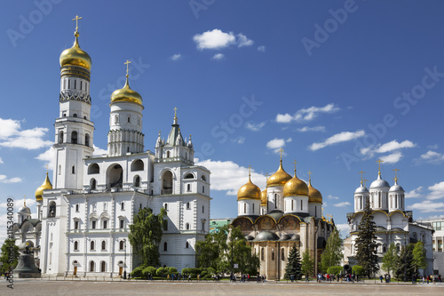 The architectural ensemble of the Moscow Kremlin. Russia