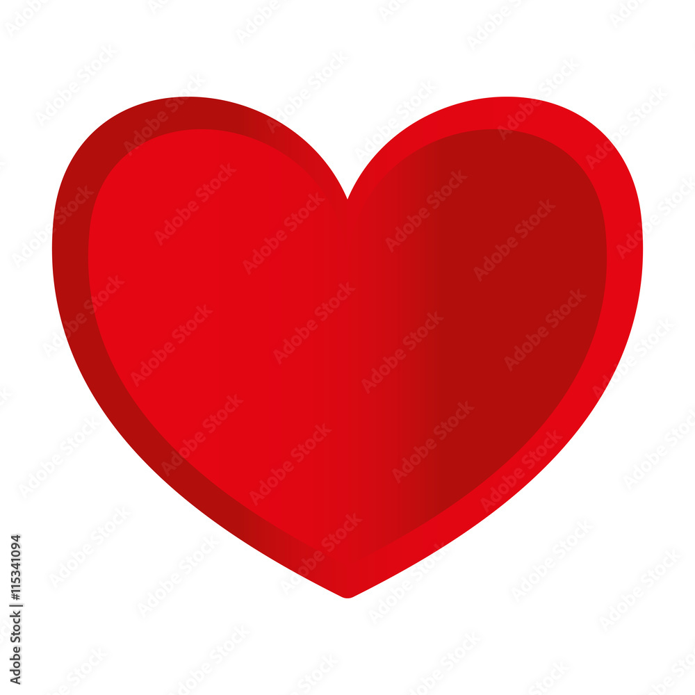 love heart shape romantic icon isolated vector illustration love heart shape romantic icon isolated vector illustration