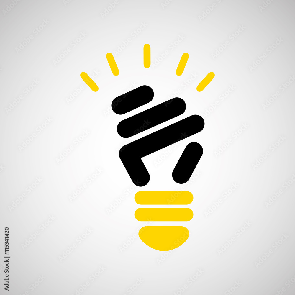 Obraz premium bulb energy light think creative