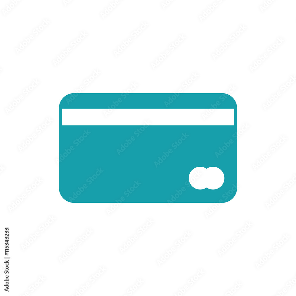 credit card icon on white background credit card icon on white background
