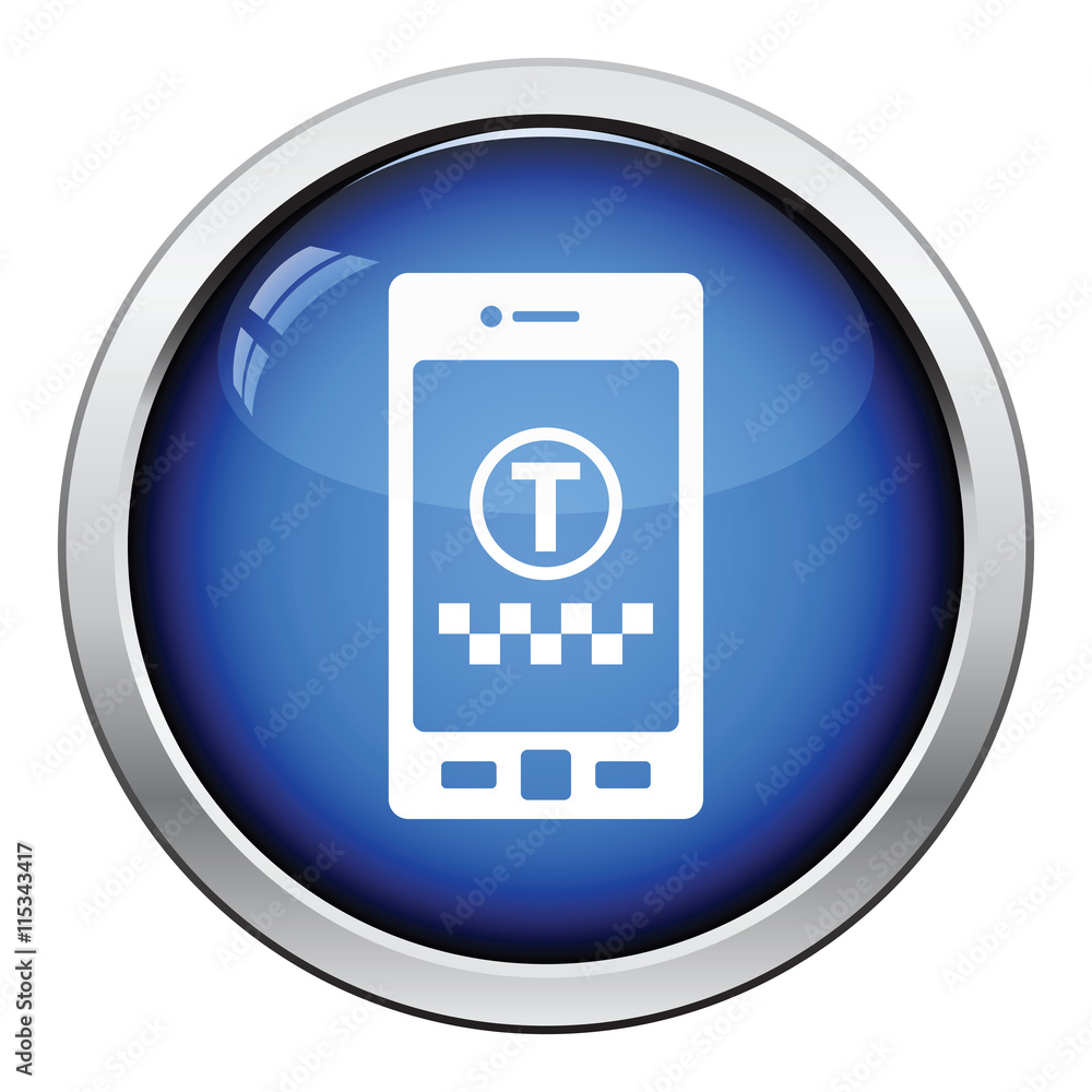 Taxi service mobile application icon Taxi service mobile application icon