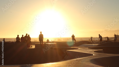 silhouette of skaters (ID: 115343666)