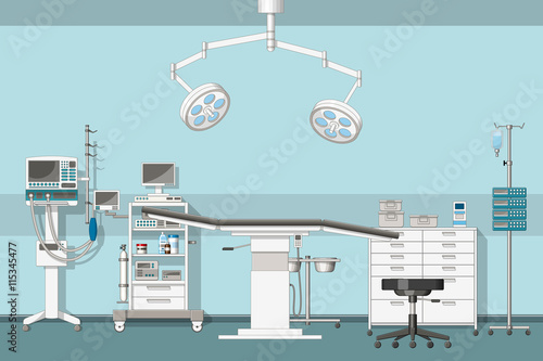 Illustration of a operating room