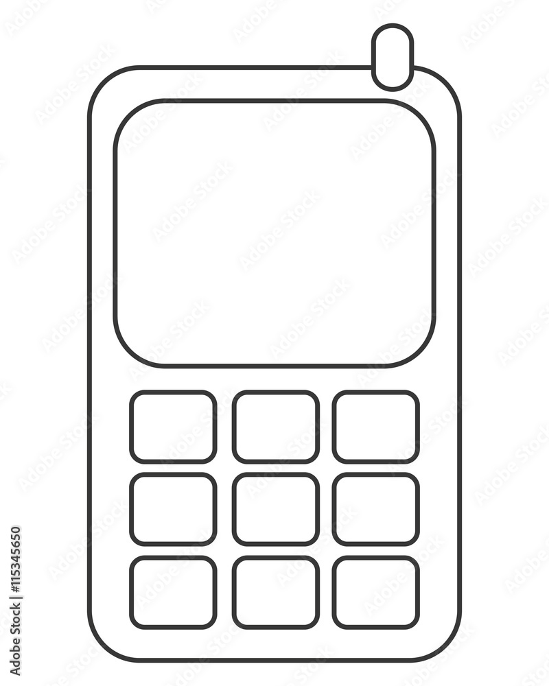 simple flat design cellphone icon vector illustration simple flat design cellphone icon vector illustration