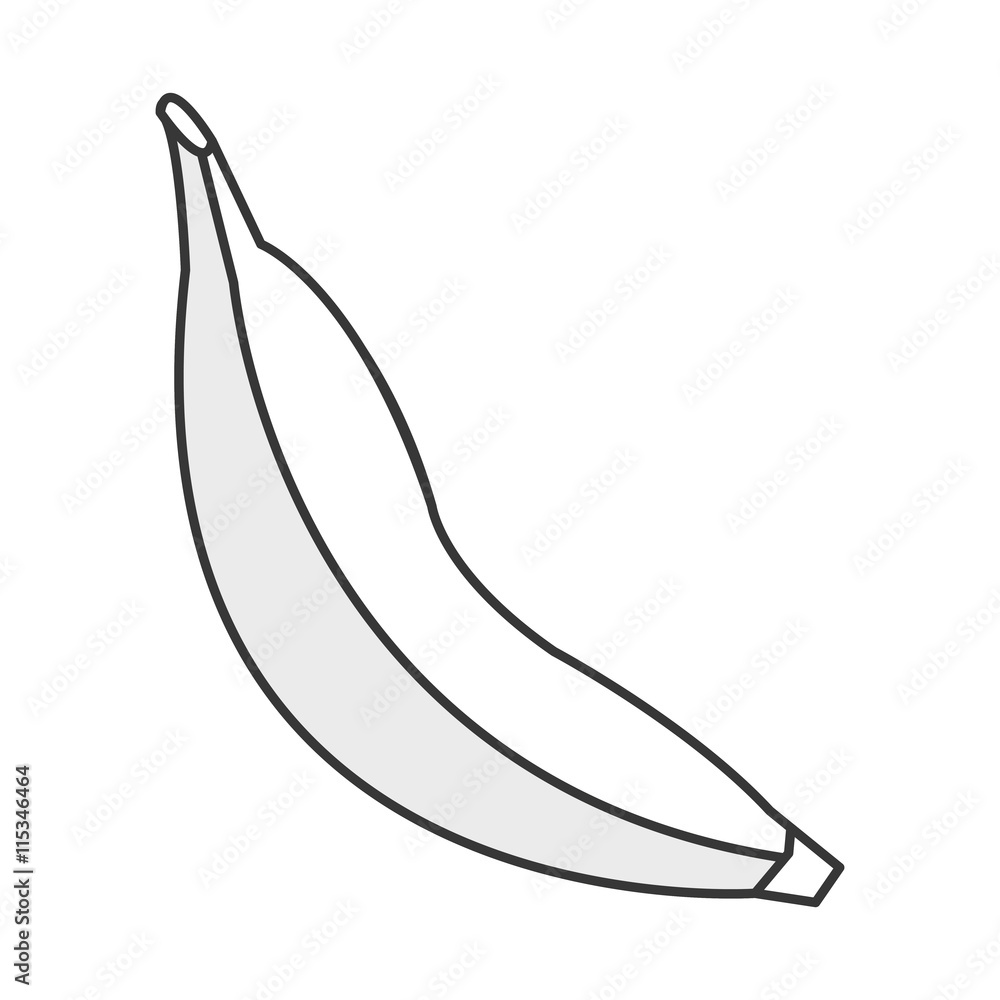 simple flat design whole banana icon vector illustration simple flat design whole banana icon vector illustration
