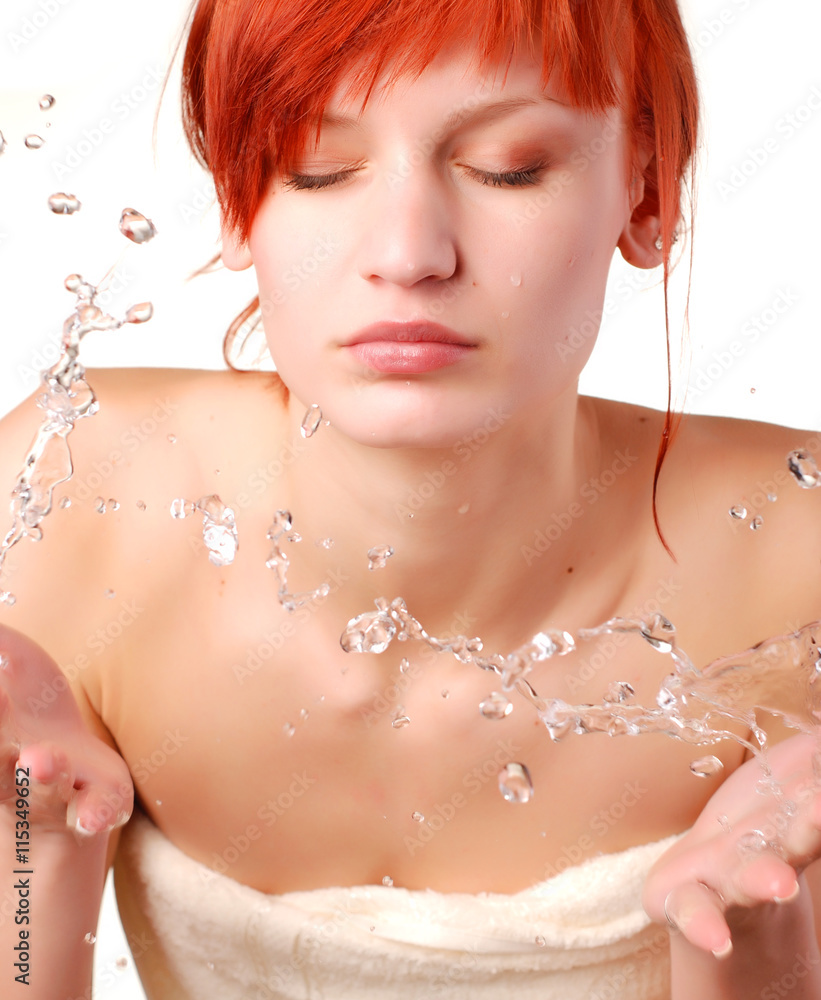 woman and water