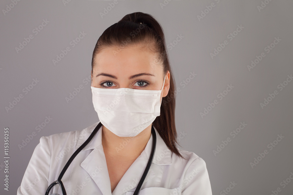 Nurse with ponytail Nurse with ponytail