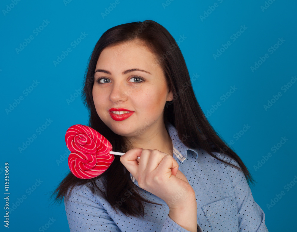 Candy and woman Candy and woman