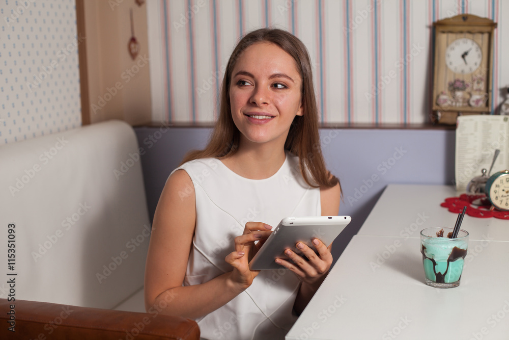 Woman with tablet Woman with tablet