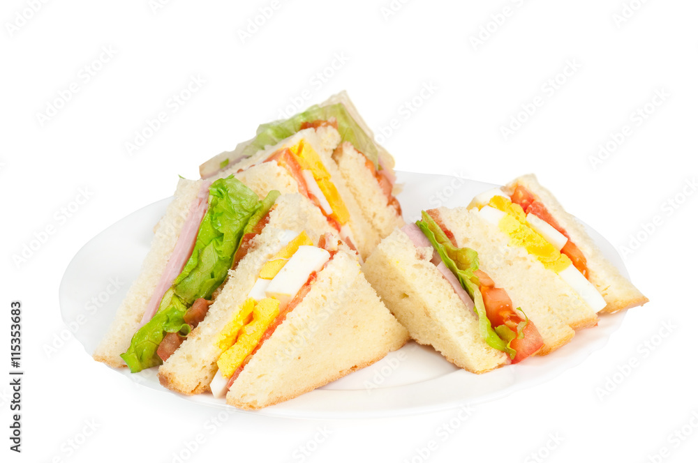A selection of Sandwiches with various fillings