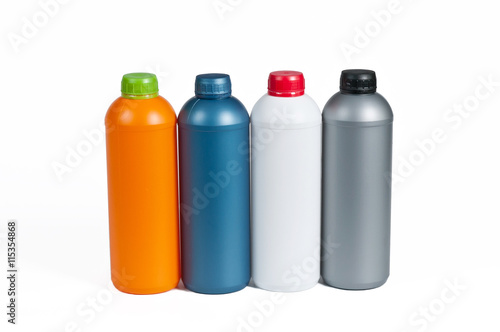 Plastic bottle for machine oil