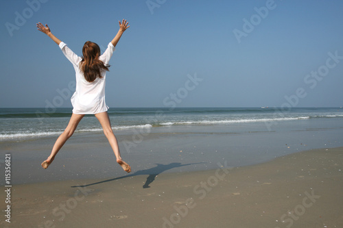 Woman on the beach