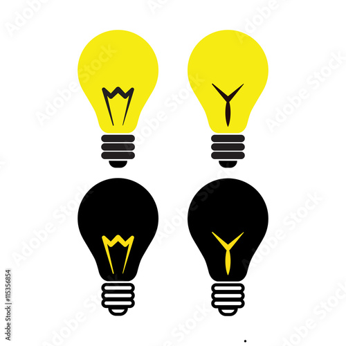 Light bulb icon. Idea concept. Vector illustration