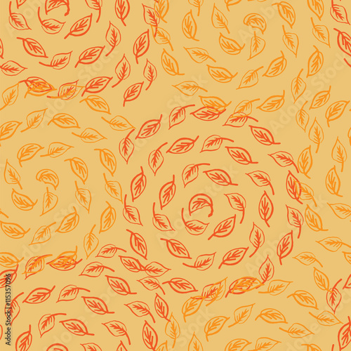 autumn leves seamless pattern